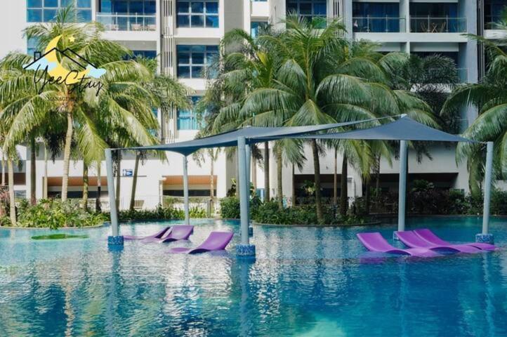 Ferienwohnung Atlantis Resindece Tvbox Video Game 5Min To Jonker Malacca Exterior foto